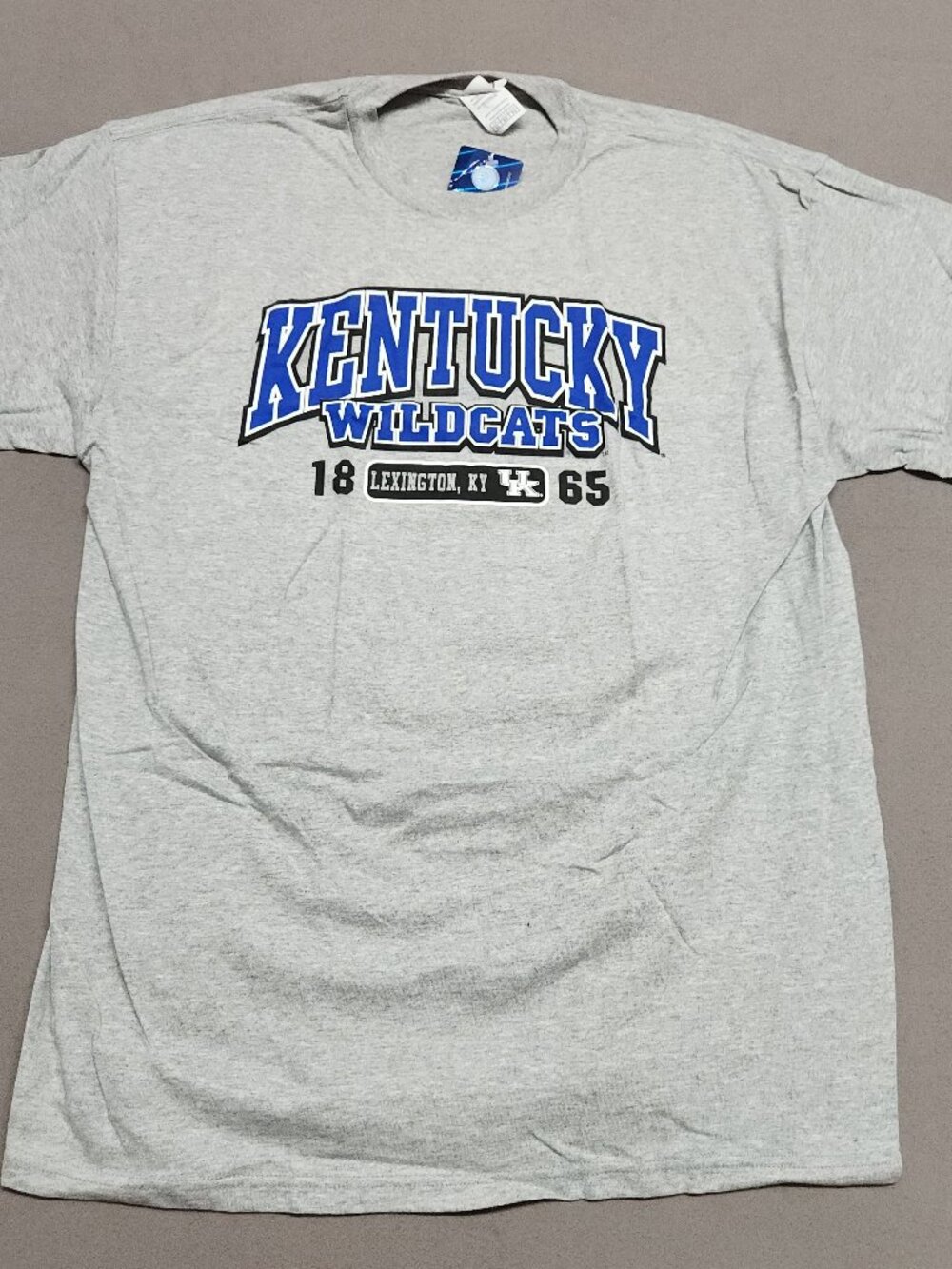 Kentucky Wildcats T Shirt XL Preshrunk Cotton Official Collegiate Gray 133